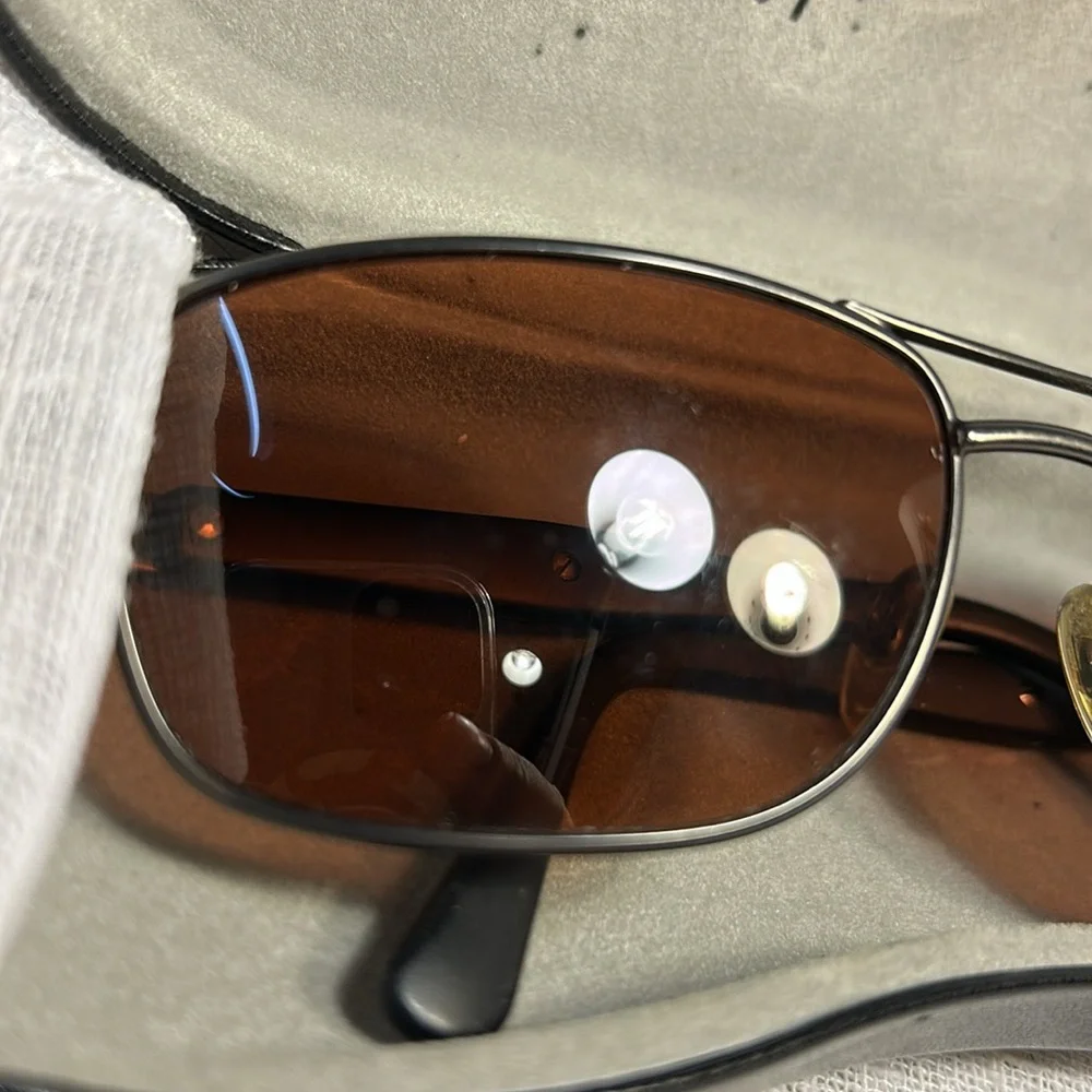 Bolle polarized sunglasses with Ray-Ban case